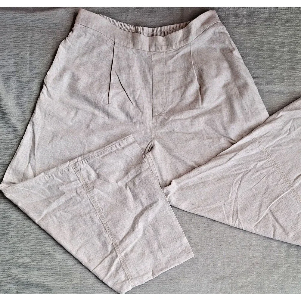 M Wide Leg Banana Republic Preppy Office Boho Chic Academia Travel Lounge Gaucho